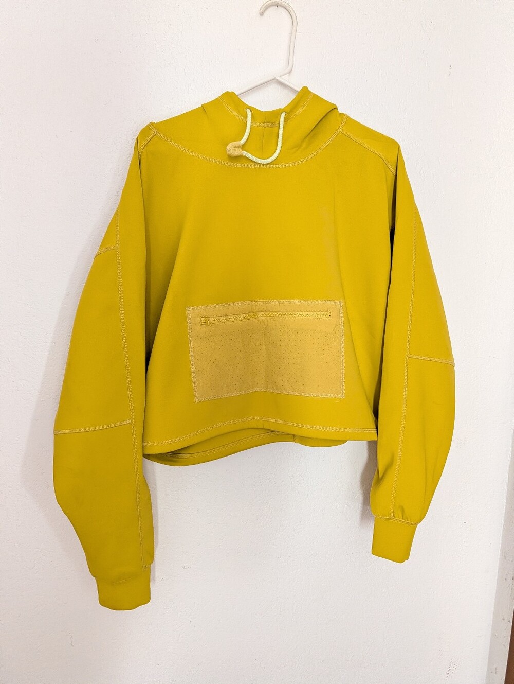 Free People Fp Movement Reach the Summit Yellow Hoodie Size Large Pre Owned